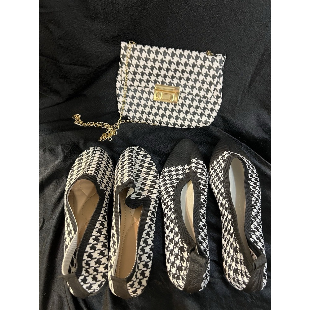 SUPER CUTE PURSE WITH 2PR MATCHING SHOES SIZE 9 (2302)